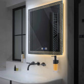 LED Spiegel Quadratisch | Touch-Schalter | Anti-Beschlag-Funktion | Einstellbare Farbtemperatur - Reyze Seria Official Model 4